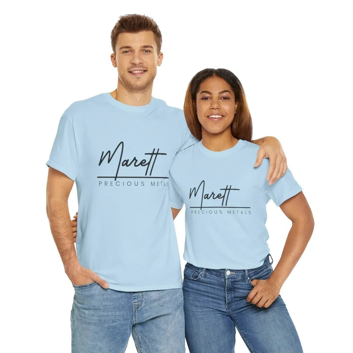 MPM Everyday & Everywhere Unisex Heavy Cotten Tee With Black Logo