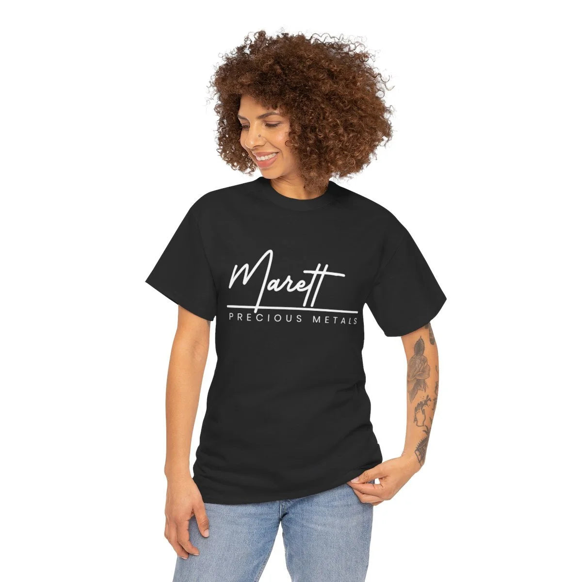 MPM Everyday & Everywhere Unisex Heavy Cotten Tee With White Logo